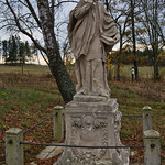 St. John of Nepomuk statue nearby Nový Dvůr abbey
