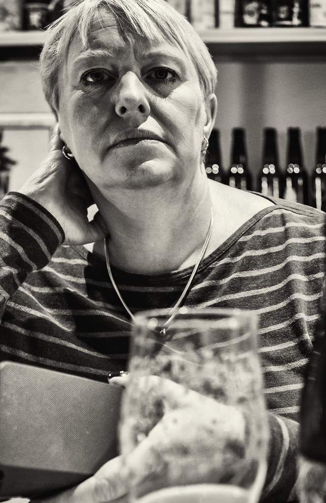 A Beer in Olhops - Valencia (Monochrome)  (Panasonic DC-S1 & Sigma DN 45mm f2.8 Prime)