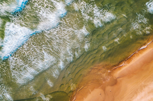 travel beach nature wave summer sea background water day landscape blue outdoor vacation reflection coastline beautiful beauty color high scenic abstract texture light coast surface balticsea klaipeda smiltyne europe lithuania lietuva sand longexposure drone aerial above birdseyeview ndfilter
