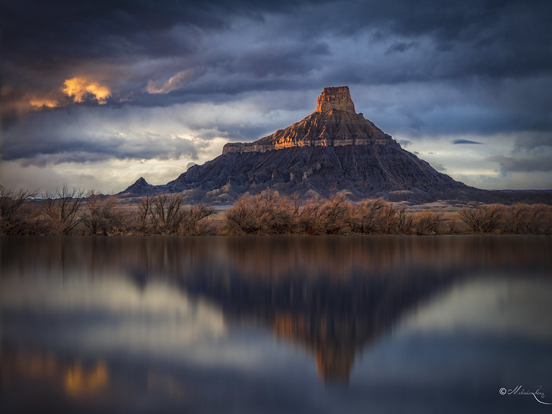 Factory Butte Reflection