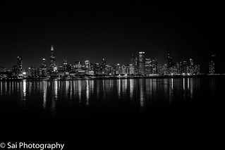 Chicago-NightView-BW-8083 | Saisiva Sababathy | Flickr