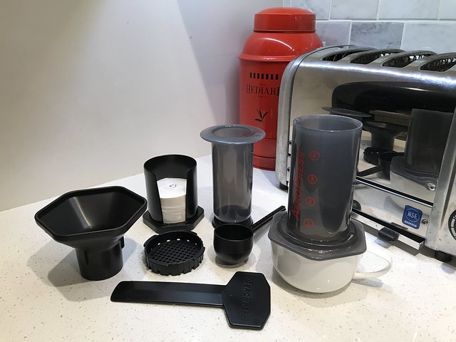 Aeropress coffee maker parts