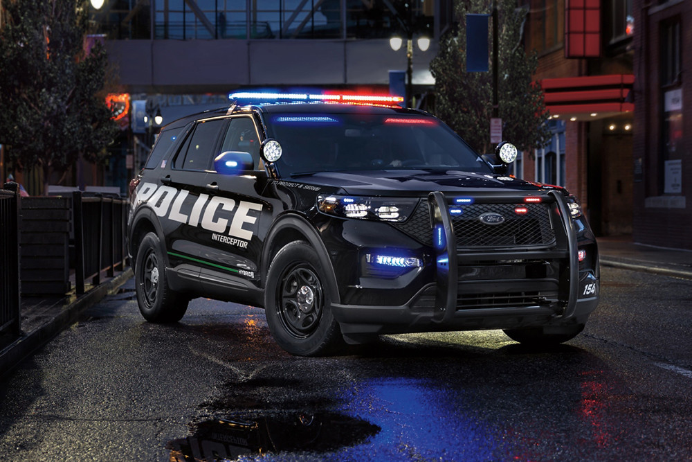 【圖五】Ford Explorer Police Interceptor® Utility美式特警車搭載的3.3升 V6 Hybrid油電混合動力系統，極為適合警方執法工作