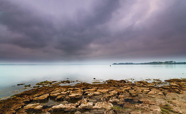 Cloudy Sunrise Waterscape Panorama