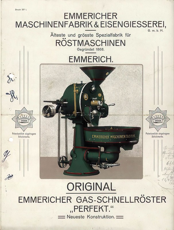 Quảng cáo máy rang ‘Perfekt’ của Probat ra mắt vào năm 1907