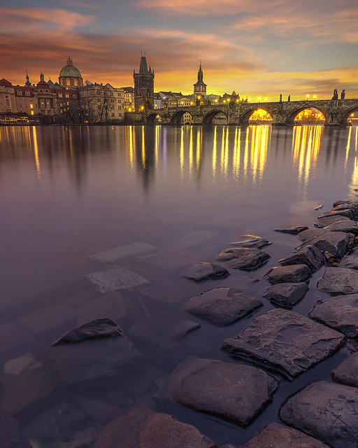 Prague Morning Waters