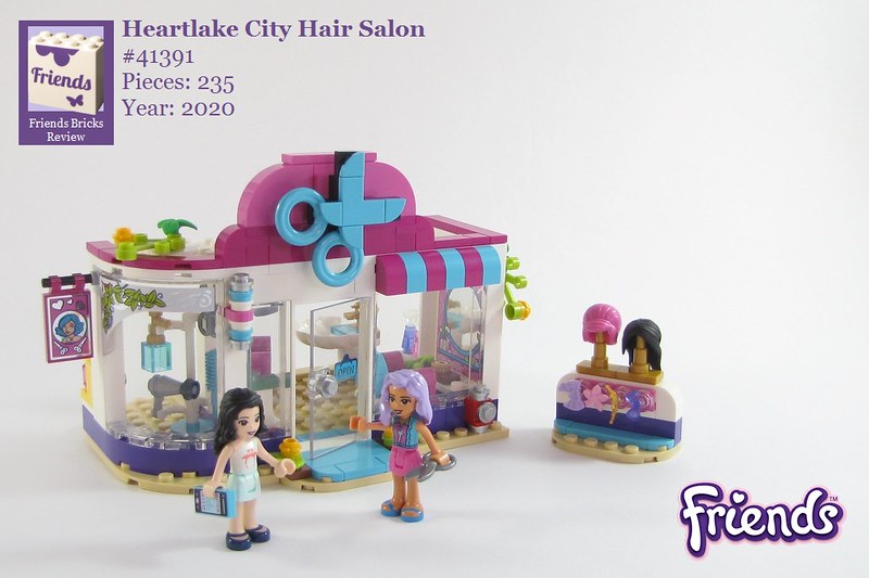 235 Pieces New 2020 LEGO Friends Heartlake City Play Hair Salon Fun Toy 41391 Building Kit Featuring Friends Character Emma 
