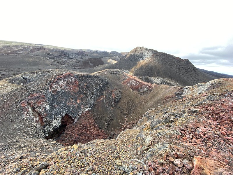 The Summit of the Chico Volcano at 860 meters (2,821 ft) above sea level, Isla Isabela (Albemarle), the Galápagos Islands, Ecuador.