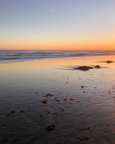 calm serenity travel nature santacruz california beach sunset