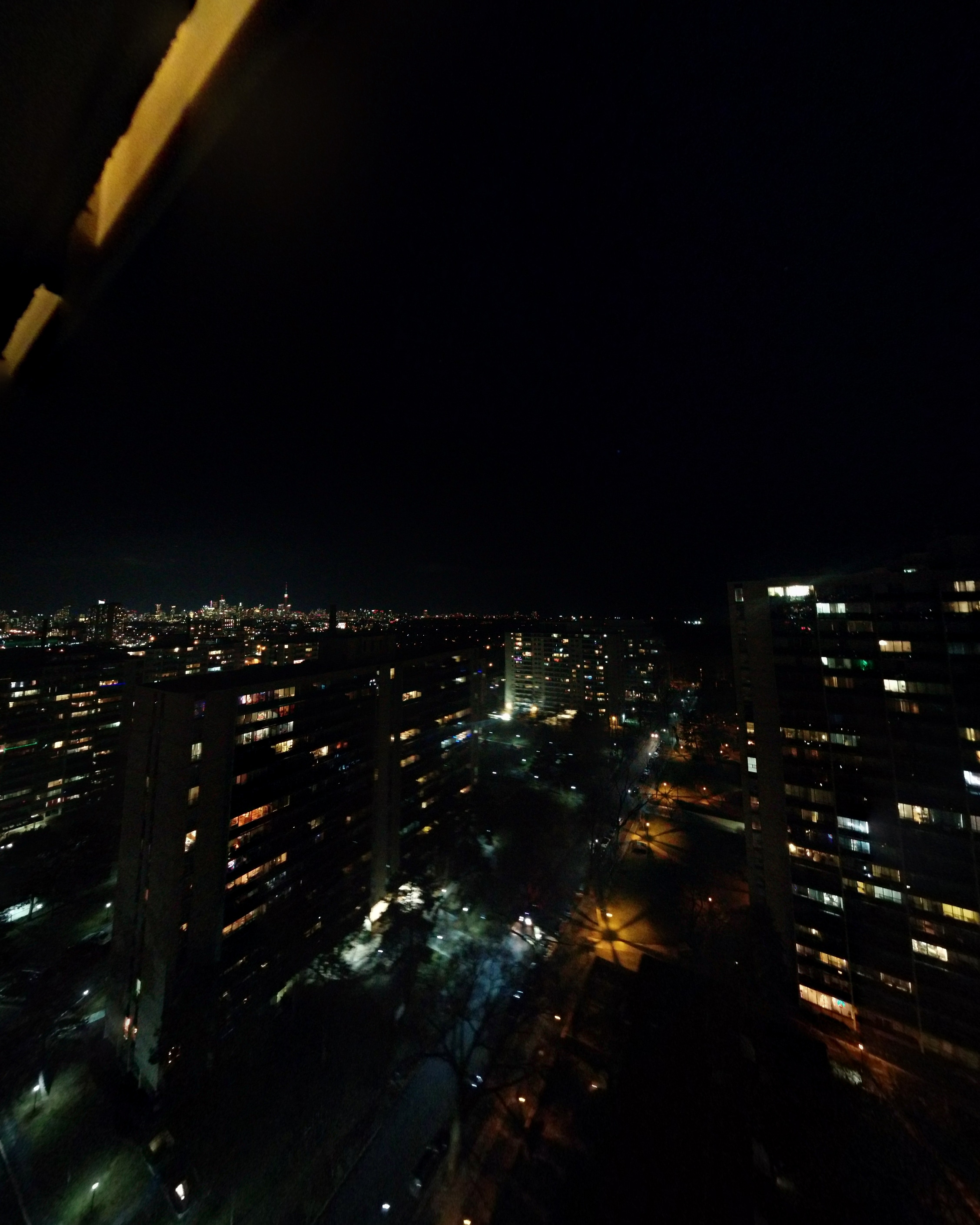 Looking east at downtown Toronto #toronto #night #lights #skyline #highparknorth #googlephotos #panorama