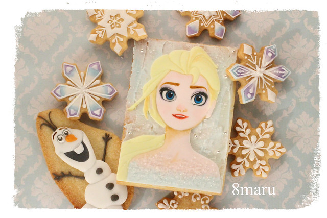 アナと雪の女王★エルサとオラフのキャラクタークッキー