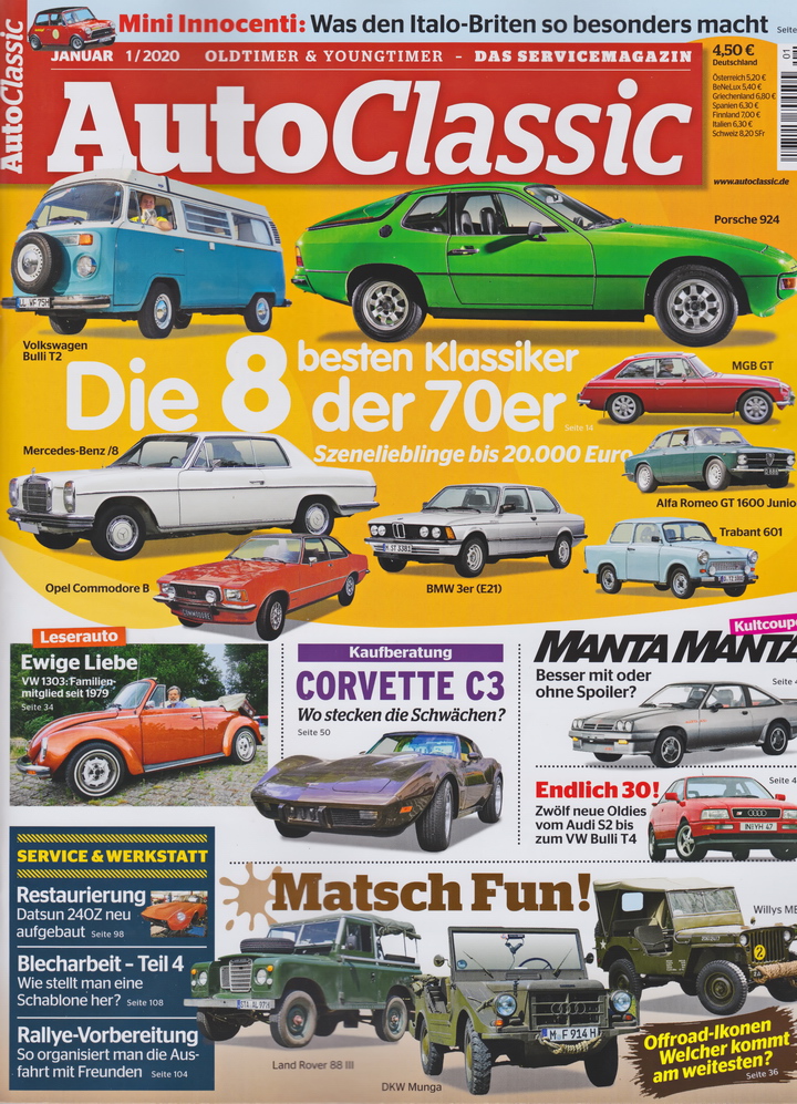 Image of Auto Classic - 2020-01 - cover