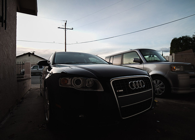 #SonyA7rii with #Rokinon #14mm test photo. #Audi #A4 (older model).