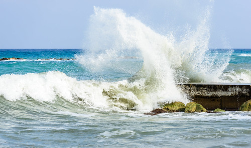waves sea pyrgos argaka cyprus mediterrenean spray water white foam