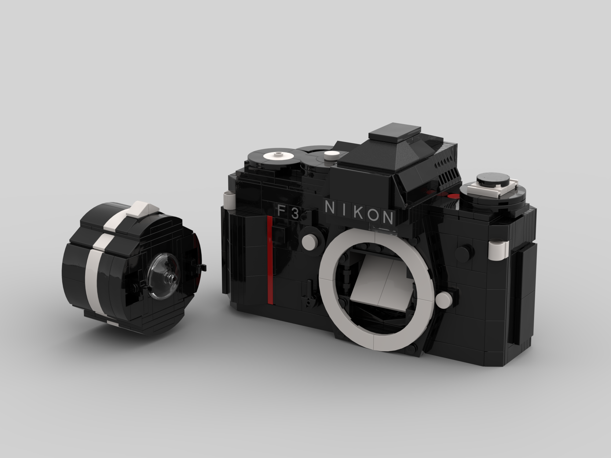 The Nikon F SLR Recreated with LEGO