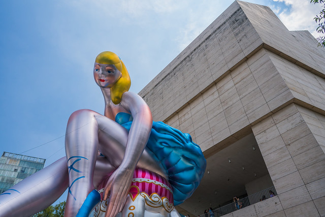 Seated Ballerina by Jeff Koons at Jumex Museum