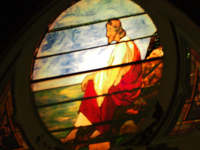 Stained glass at Albany Karen Mission