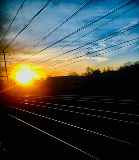 Railroad Sunset - NJ