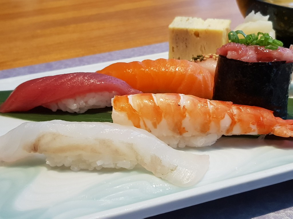 6 お鮨 Sushi (6 kinds of Sushi with Miso Soup) - おまかせ Omakase rm$168 @ Sou Omakase Dining in The Gadens Mall, KL Mid Valley Mall