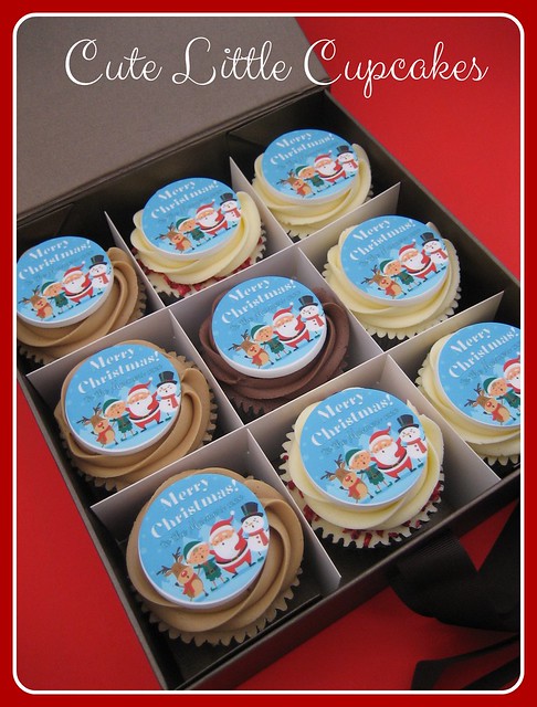 Personalised Christmas Cupcake Boxes
