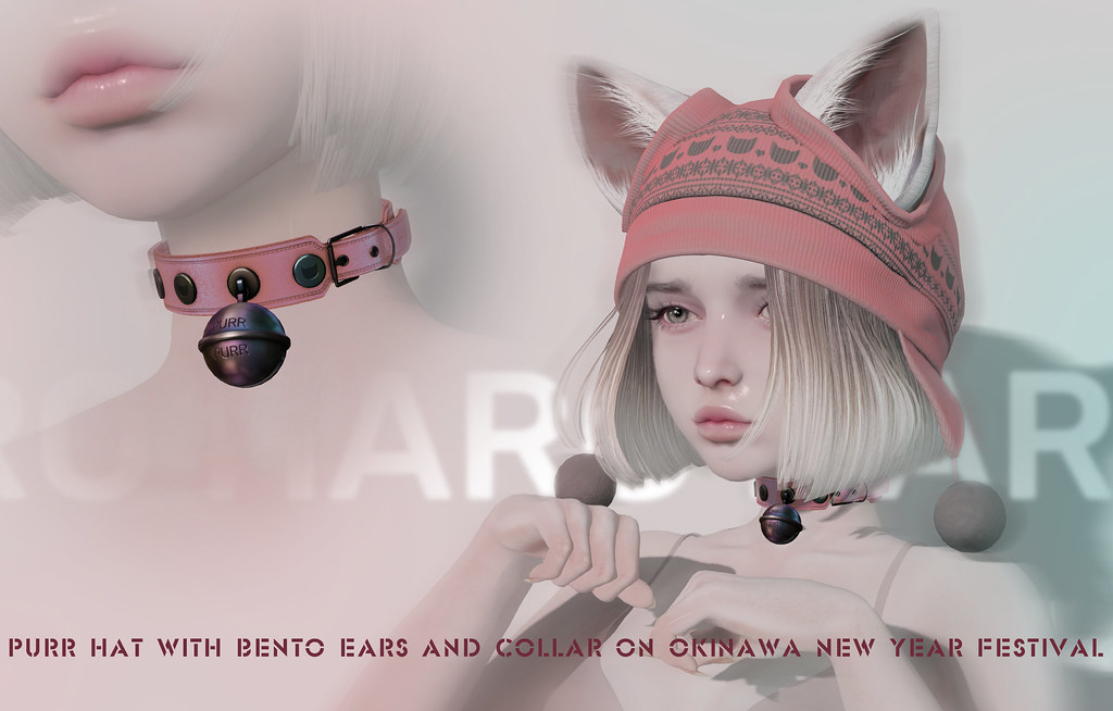PURR HAT WITH BENTO EARS and PURR COLLAR