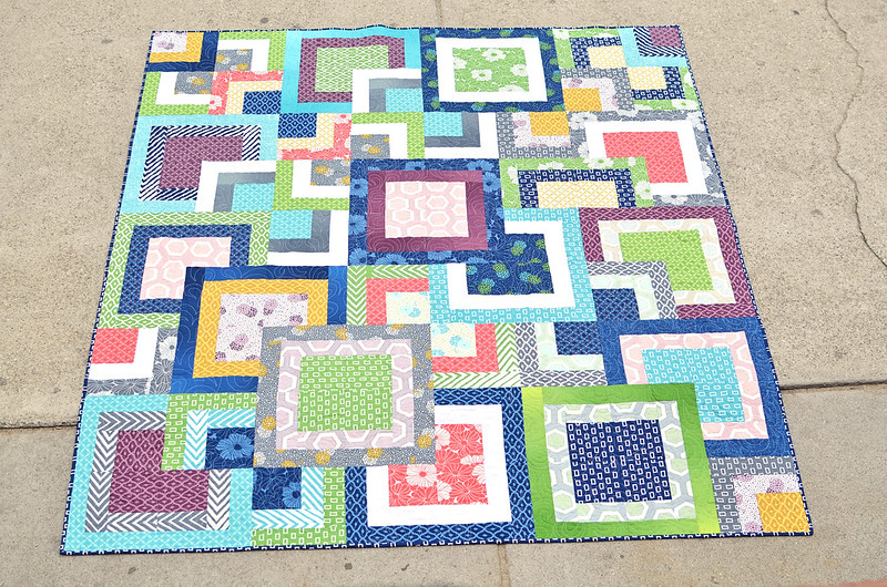 Stacked Squares Quilt Tutorial - Kitchen Table Quilting