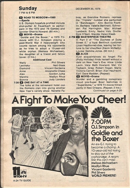 Goldie and the Boxer, December 30, 1979
