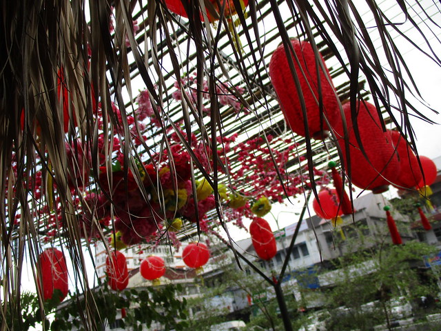 Payung Cafe lanterns
