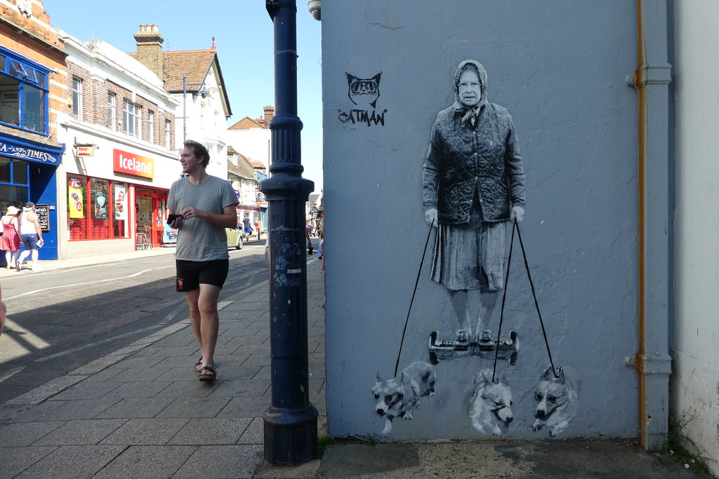 Catman street art, Whitstable