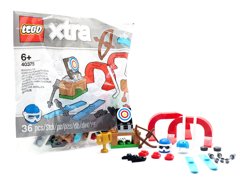 NEW LEGO Xtra Sports Accessories Trophy Skis Polybag Archery 40375