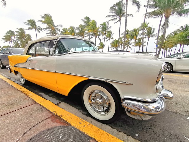 Old car at Miami Beach