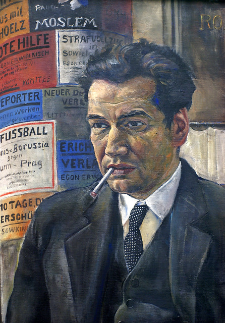 Rudolf Schlichter, Bildnis Egon Erwin Kisch - Portrait Egon Erwin Kisch - Detail