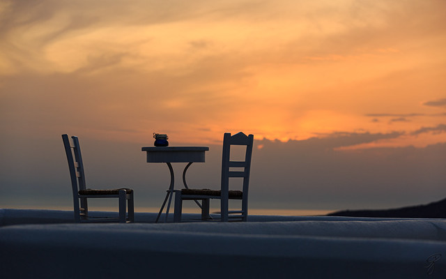 Chairs of Santorini no.3