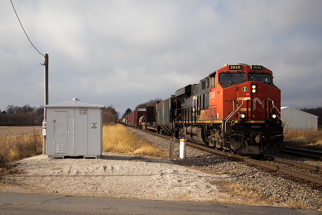 CN eastbound - Wellsboro, Indiana