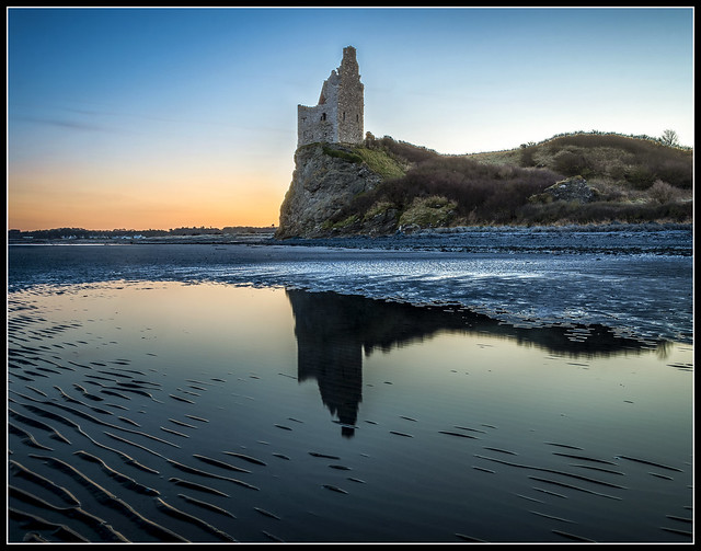 365/365 My first image of this project was a sunset at Croy Bay, the last is a sunrise at Greenan Castle.  On the eve of a new year this signifies new beginnings after a year full of memories.  Having had a heart attack in July the memories mean so much m
