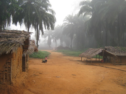 baraza on right in balanga village