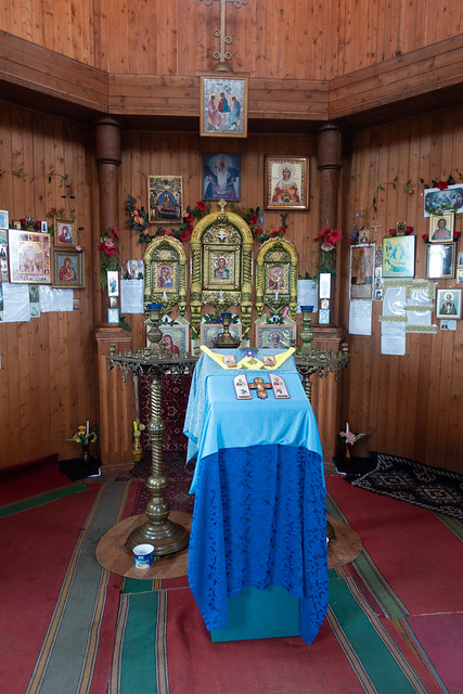 inside the chapel of Barentsburg