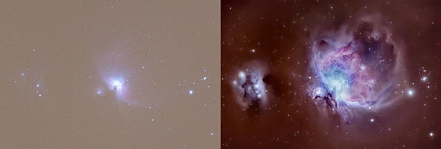 Orion M42 and Running man : behind the scene