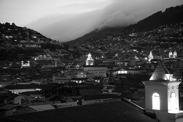 From my Bedroom Window, Casa Carpedm, San Blas Square, Old Town, Quito, Ecuador.