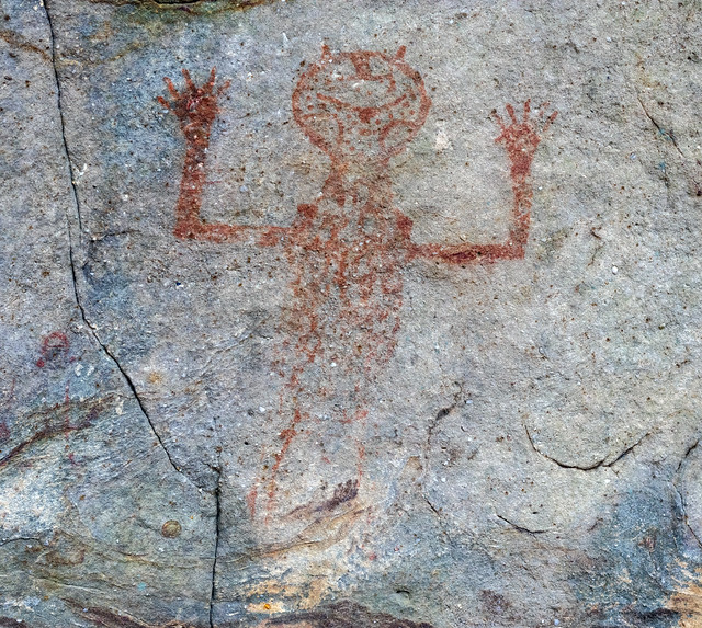 Figure pictograph, Asphalt Rock Pictograph Site