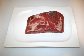 01a - Zutat Roastbeef - Fleischseite / Ingredient roastbeef - meat side