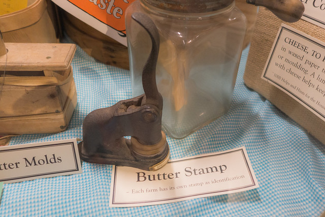 Antique butter stamp