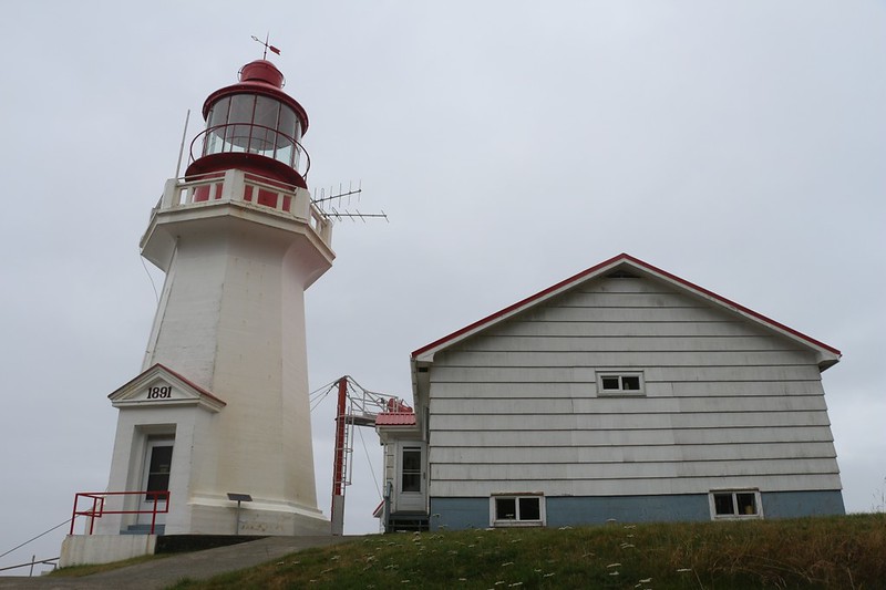 Another view of the Carmanah Point Lighthouse, a historical building in Pacific Rim National Park