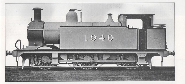 Johnson '2441' Class 0-6-0T, renumbered 1940 in 1907. Photographic grey livery. Ian Allan Library.