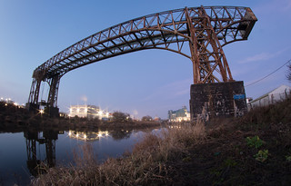 Transporter bridge at dusk 01 jan 20