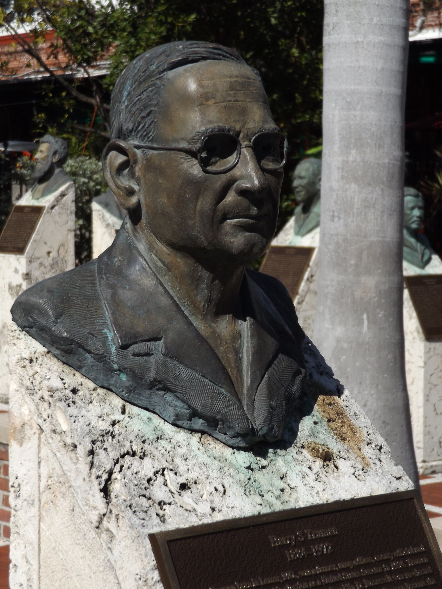 Bust of President Harry S Truman, Key West, Florida, United States, 28 December 2019