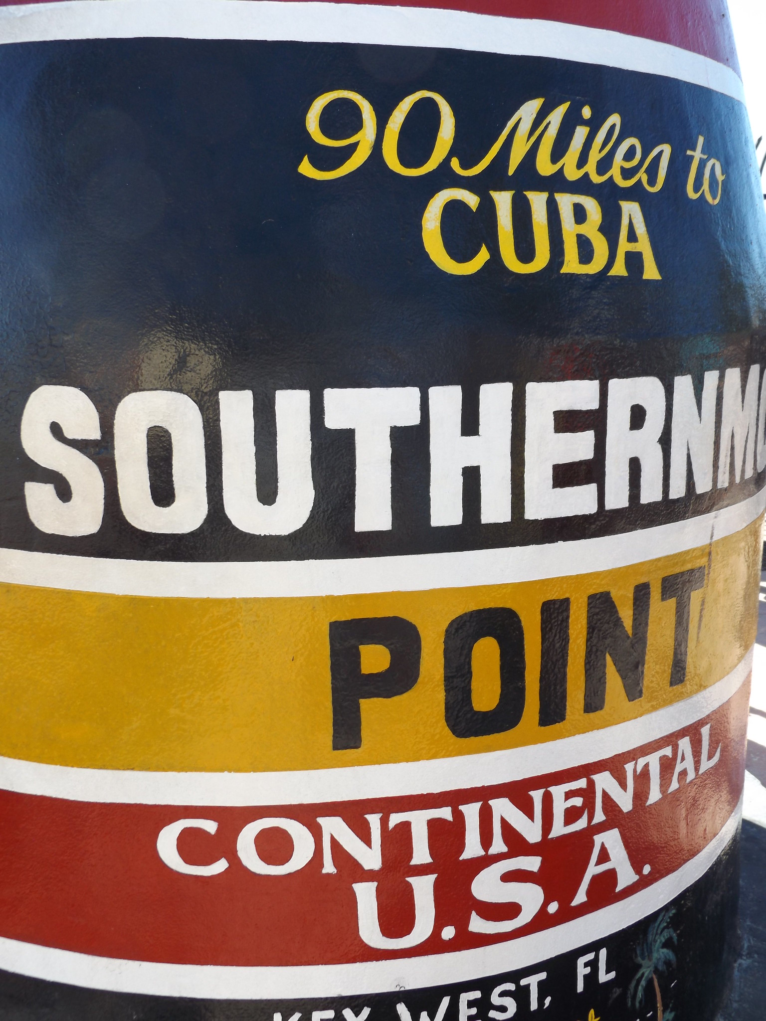 Southernmost Point Marker, Key West, Florida, United States, 28 December 2019
