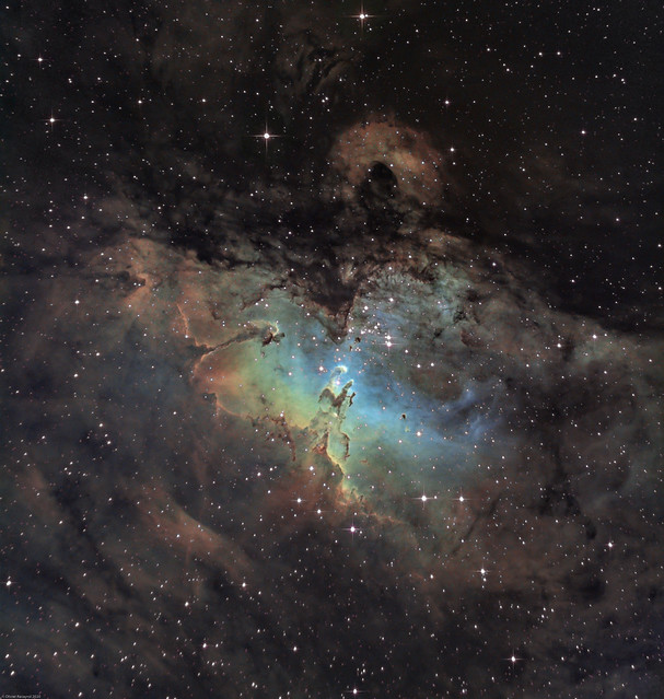 M16 - The Eagle Nebula with Pillars of Creation