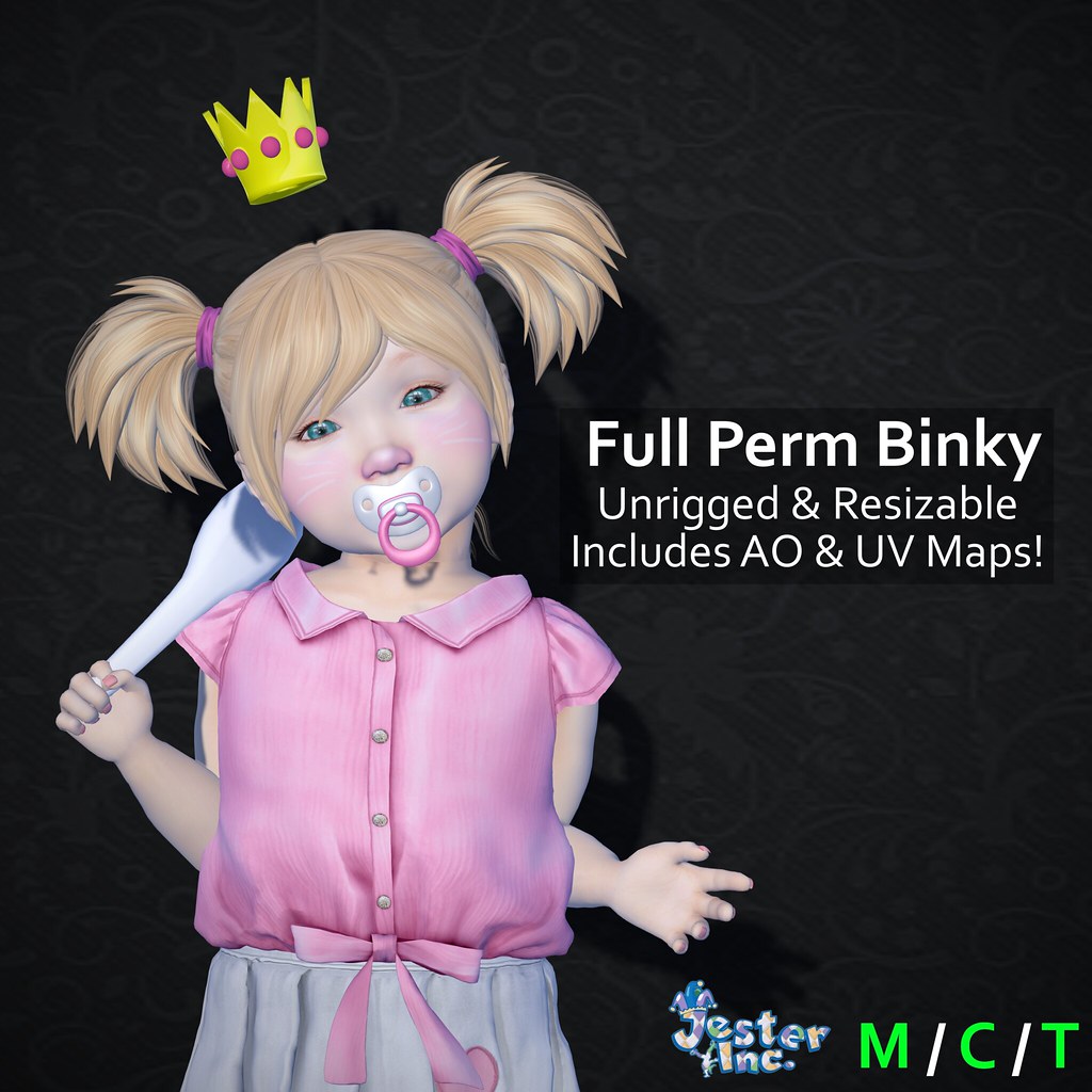Presenting the new Full Perm Binky from Jester Inc.