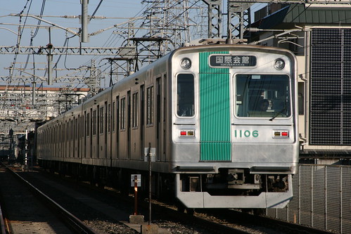 Kyoto Municipal Subway 10 series (1st, 2nd ver.) near Takeda.Sta, Kyoto, Kyoto, Japan /Jan 2, 2020